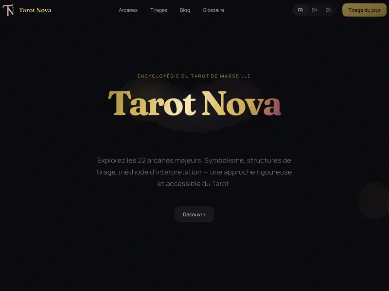 Site de guidance par le tarot avec prise de rendez-vous