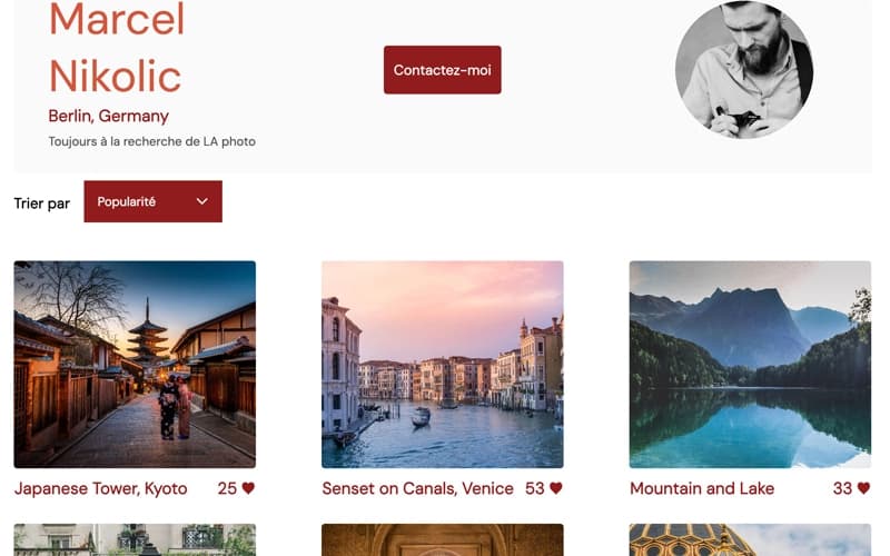 Page d’accueil d’un studio créatif avec visuel fort et design immersif.
